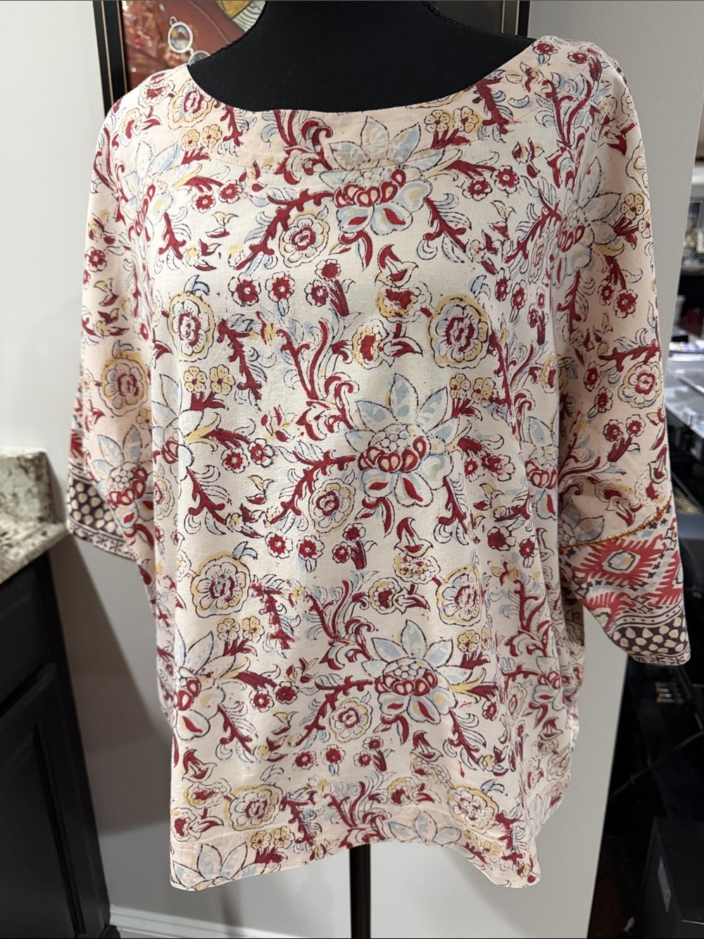 Pure J Jill Women’s Floral Boatneck Women's Top size medium